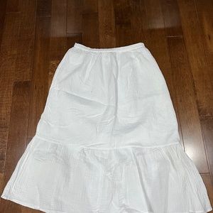 Banana Republic White Maxi Skirt